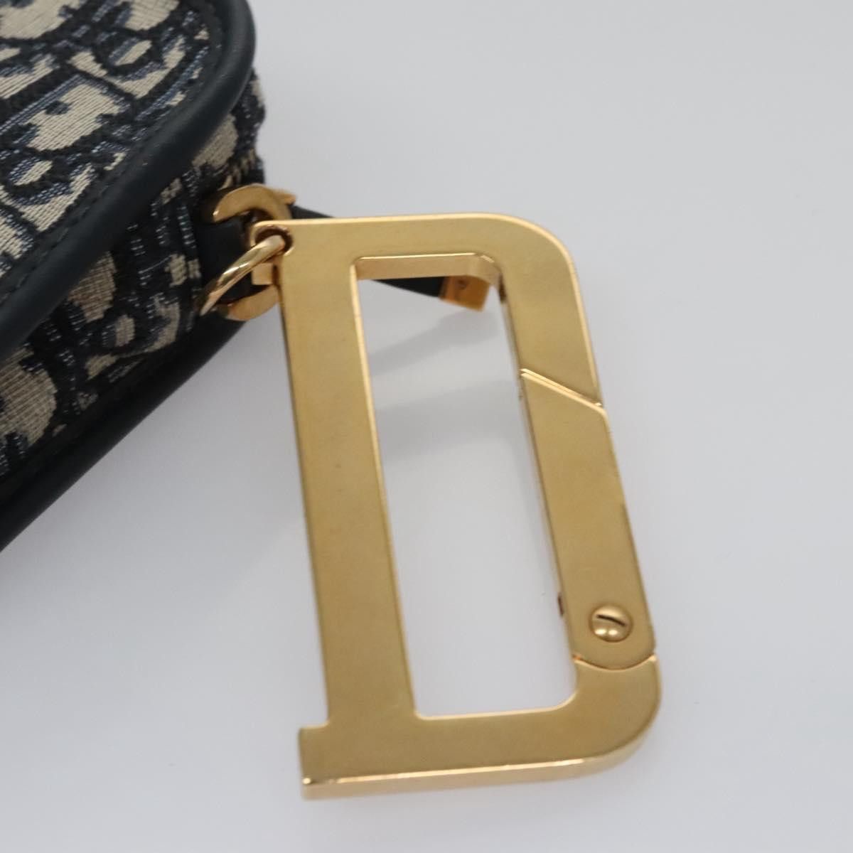 Dior Trotter Navy Canvas Clutch Bag (Pre-Owned) Size ONE SIZE - 9 Thumbnail
