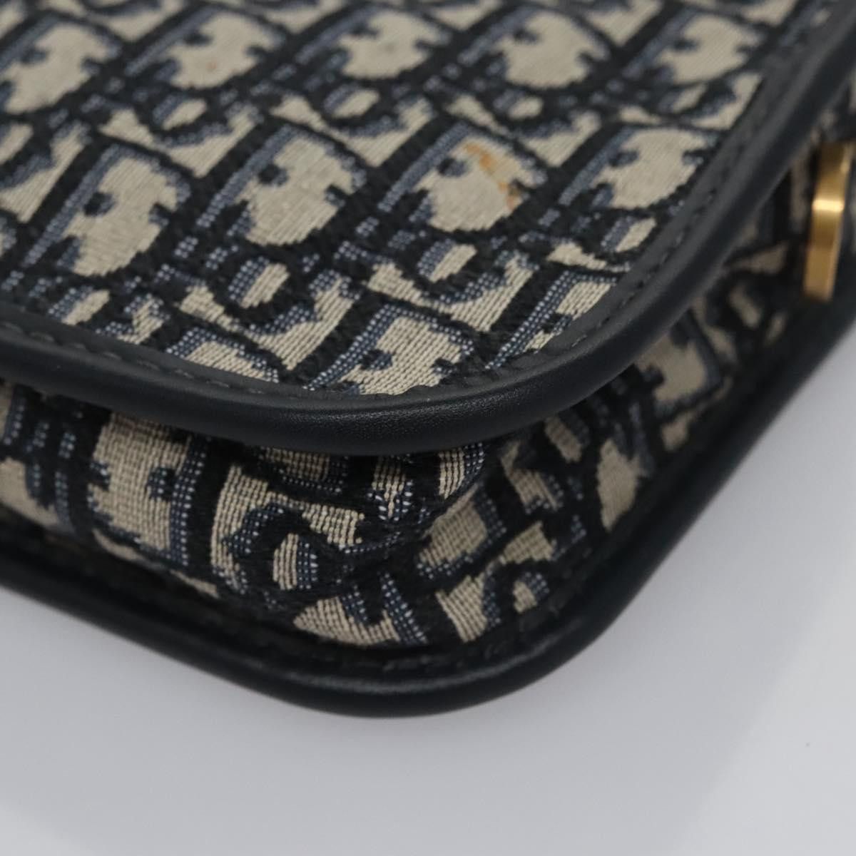 Dior Trotter Navy Canvas Clutch Bag (Pre-Owned) Size ONE SIZE - 8 Thumbnail