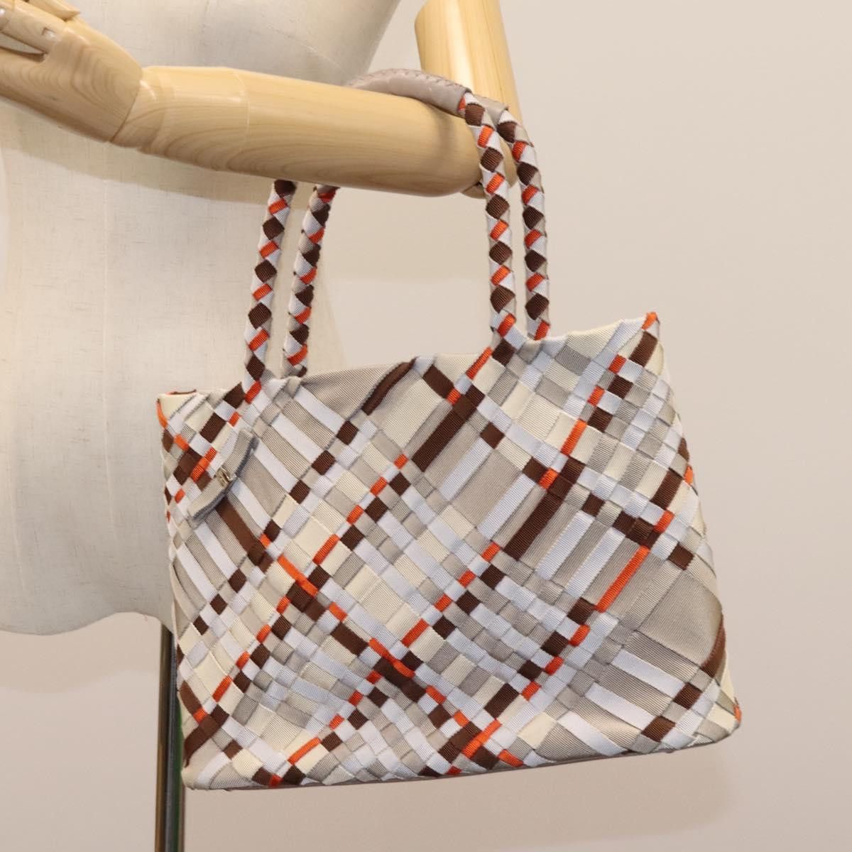 Salvatore Ferragamo Woven Multicolour Canvas Tote Bag (Pre-Owned) Size ONE SIZE - 19 Thumbnail
