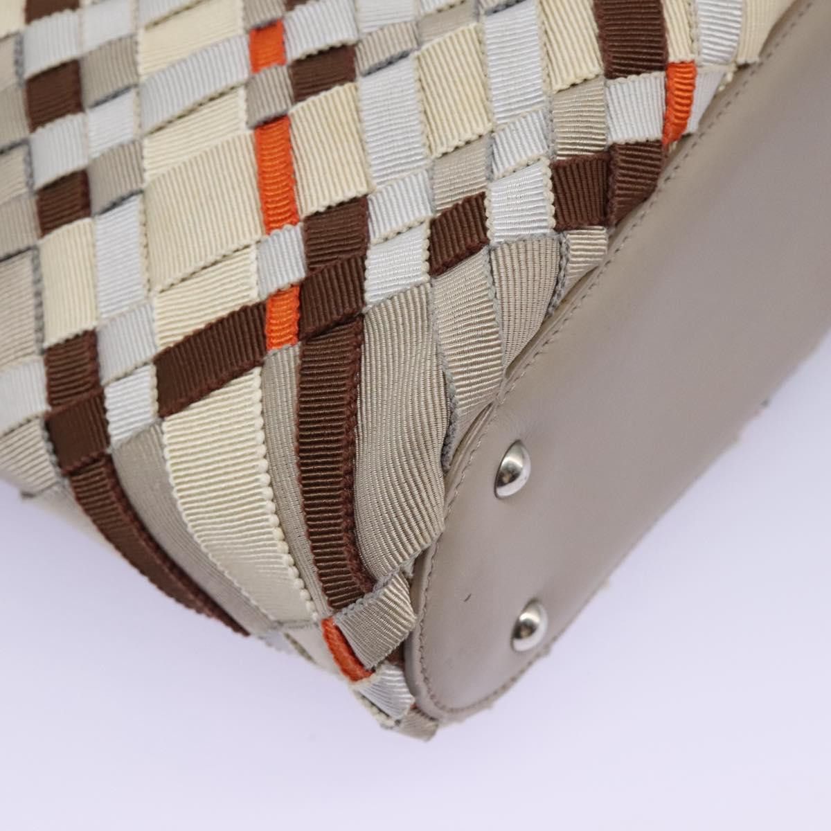Salvatore Ferragamo Woven Multicolour Canvas Tote Bag (Pre-Owned) Size ONE SIZE - 12 Thumbnail