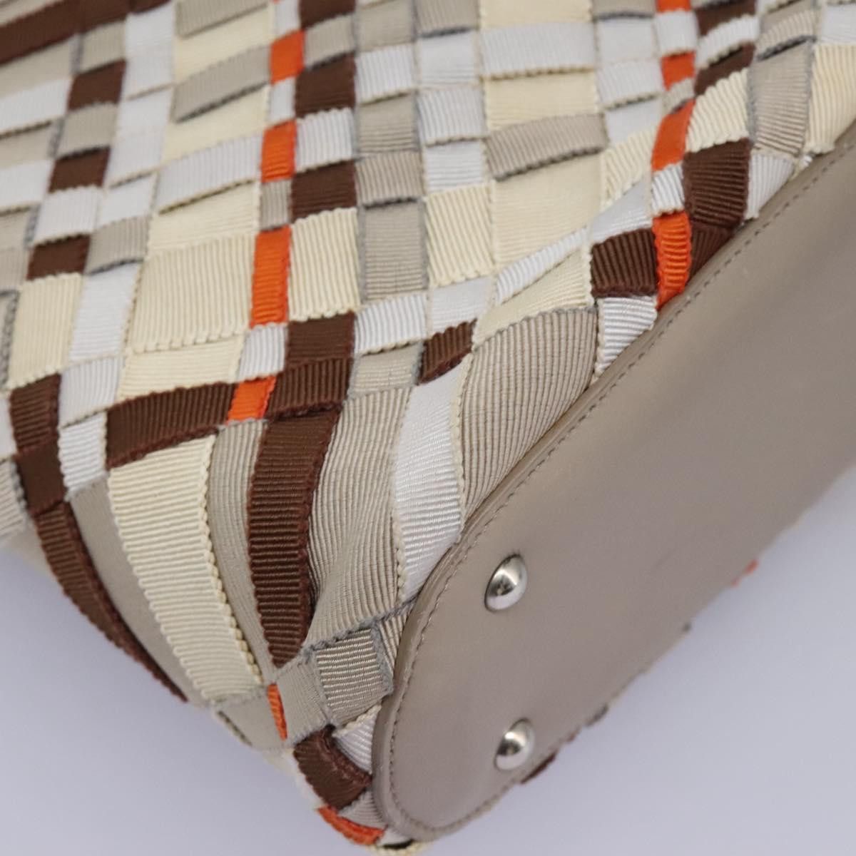Salvatore Ferragamo Woven Multicolour Canvas Tote Bag (Pre-Owned) Size ONE SIZE - 10 Thumbnail