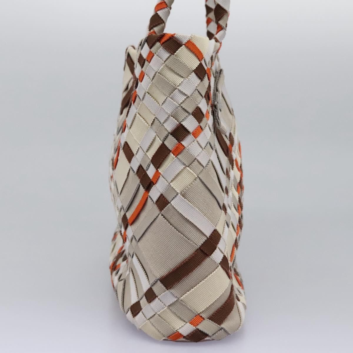Salvatore Ferragamo Woven Multicolour Canvas Tote Bag (Pre-Owned) Size ONE SIZE - 4 Thumbnail