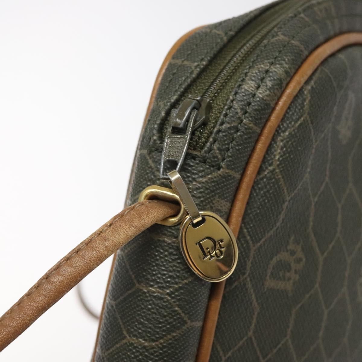 Dior Honeycomb Green Canvas Shoulder Bag (Pre-Owned) Size ONE SIZE - 14 Thumbnail
