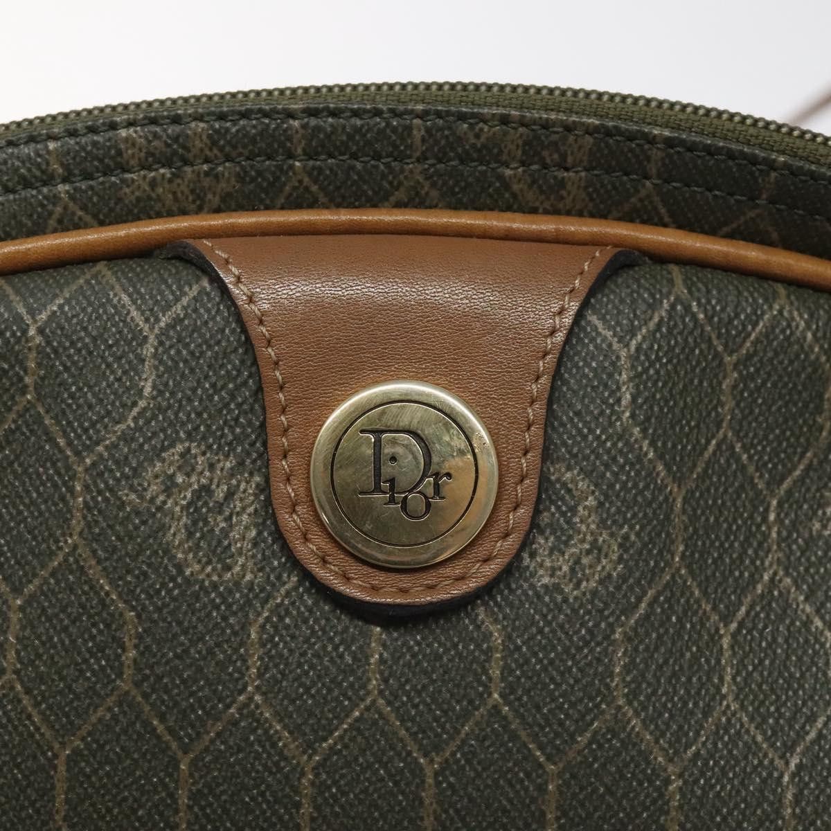 Dior Honeycomb Green Canvas Shoulder Bag (Pre-Owned) Size ONE SIZE - 13 Thumbnail