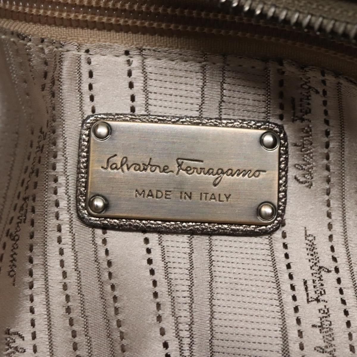 Salvatore Ferragamo Sofia Silver Leather Handbag (Pre-Owned) Size ONE SIZE - 16 Thumbnail