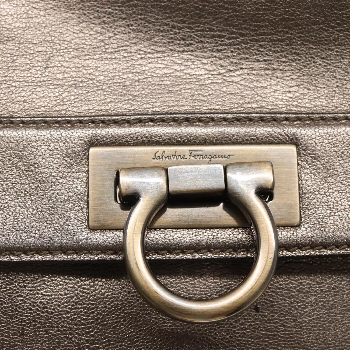 Salvatore Ferragamo Sofia Silver Leather Handbag (Pre-Owned) Size ONE SIZE - 13 Thumbnail