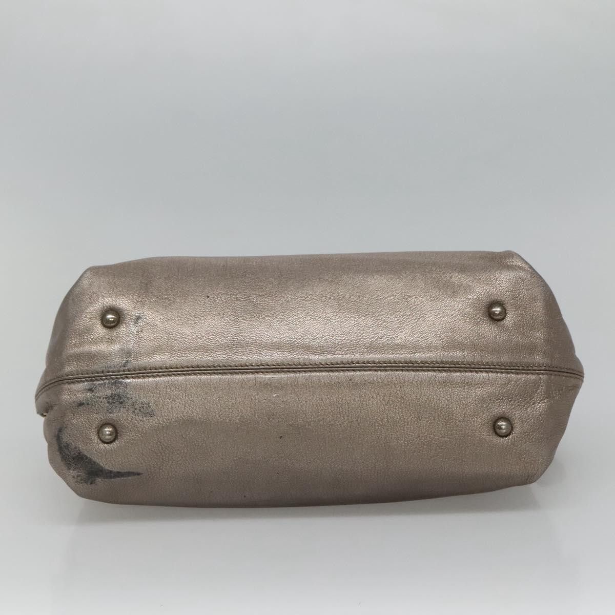 Salvatore Ferragamo Sofia Silver Leather Handbag (Pre-Owned) Size ONE SIZE - 8 Thumbnail
