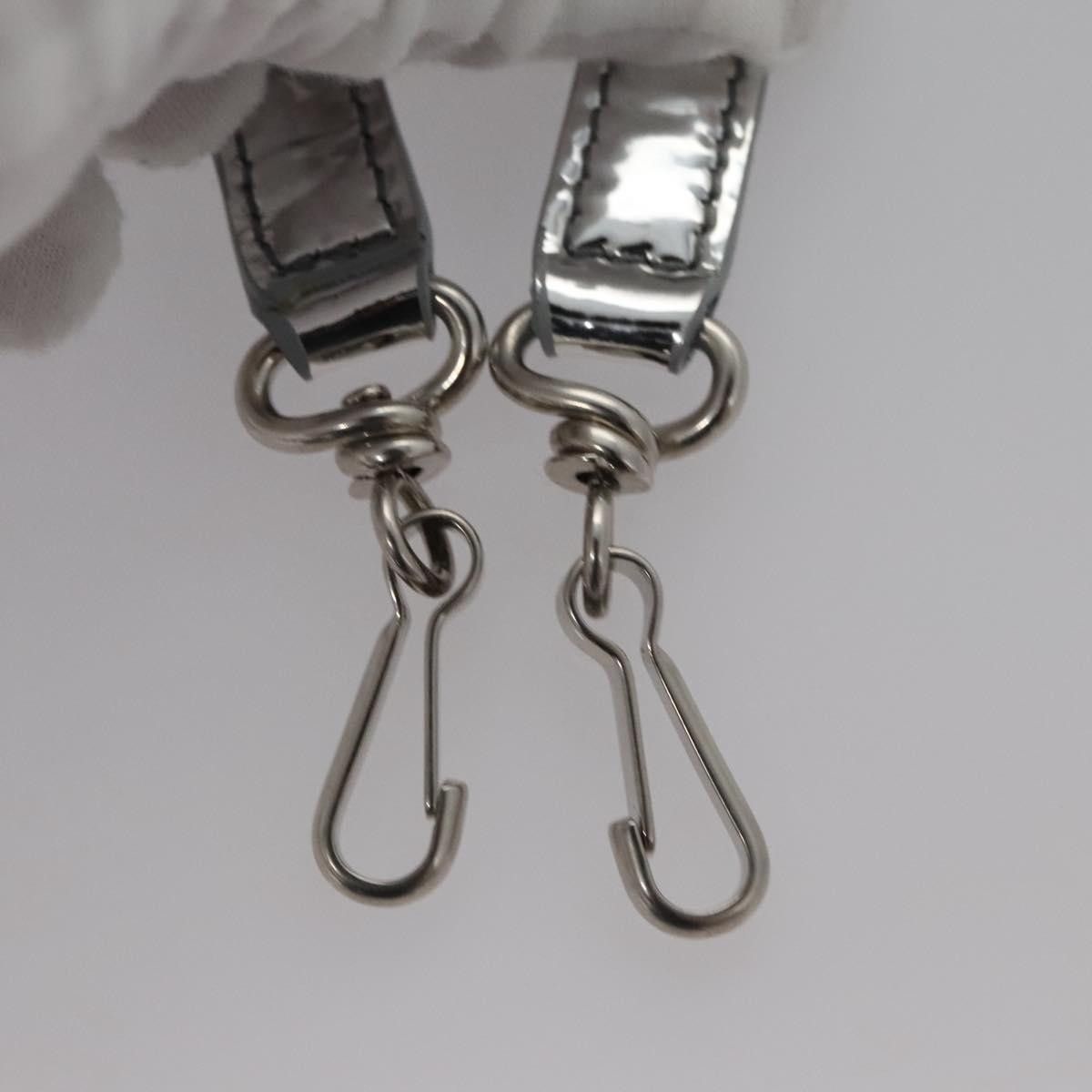 Balenciaga Silver Patent Leather Clutch Bag (Pre-Owned) Size ONE SIZE - 18 Thumbnail