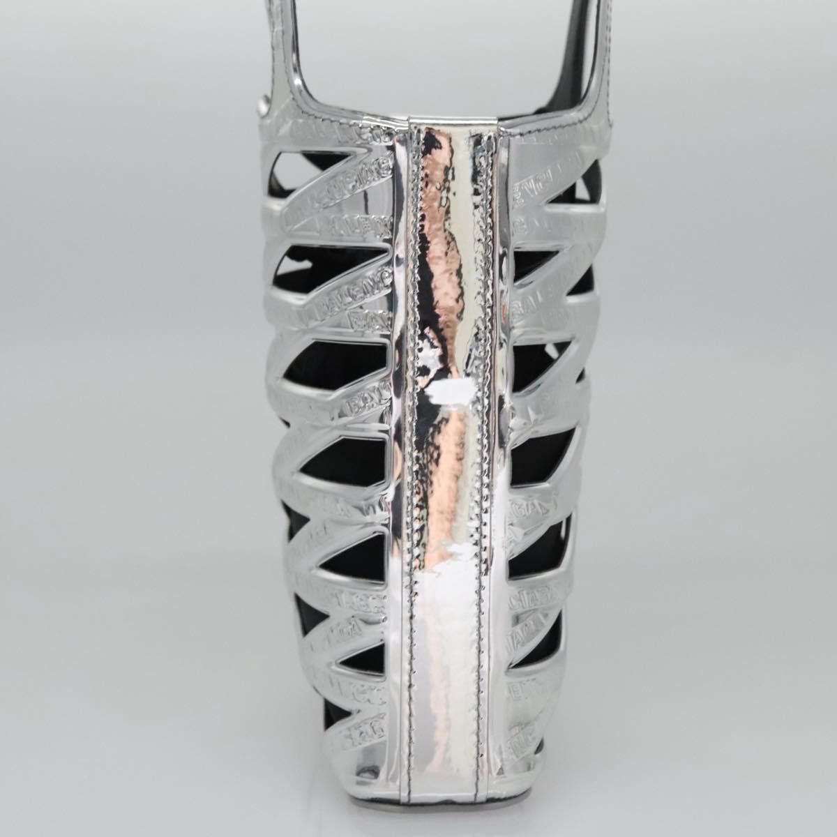 Balenciaga Silver Patent Leather Clutch Bag (Pre-Owned) Size ONE SIZE - 3 Thumbnail