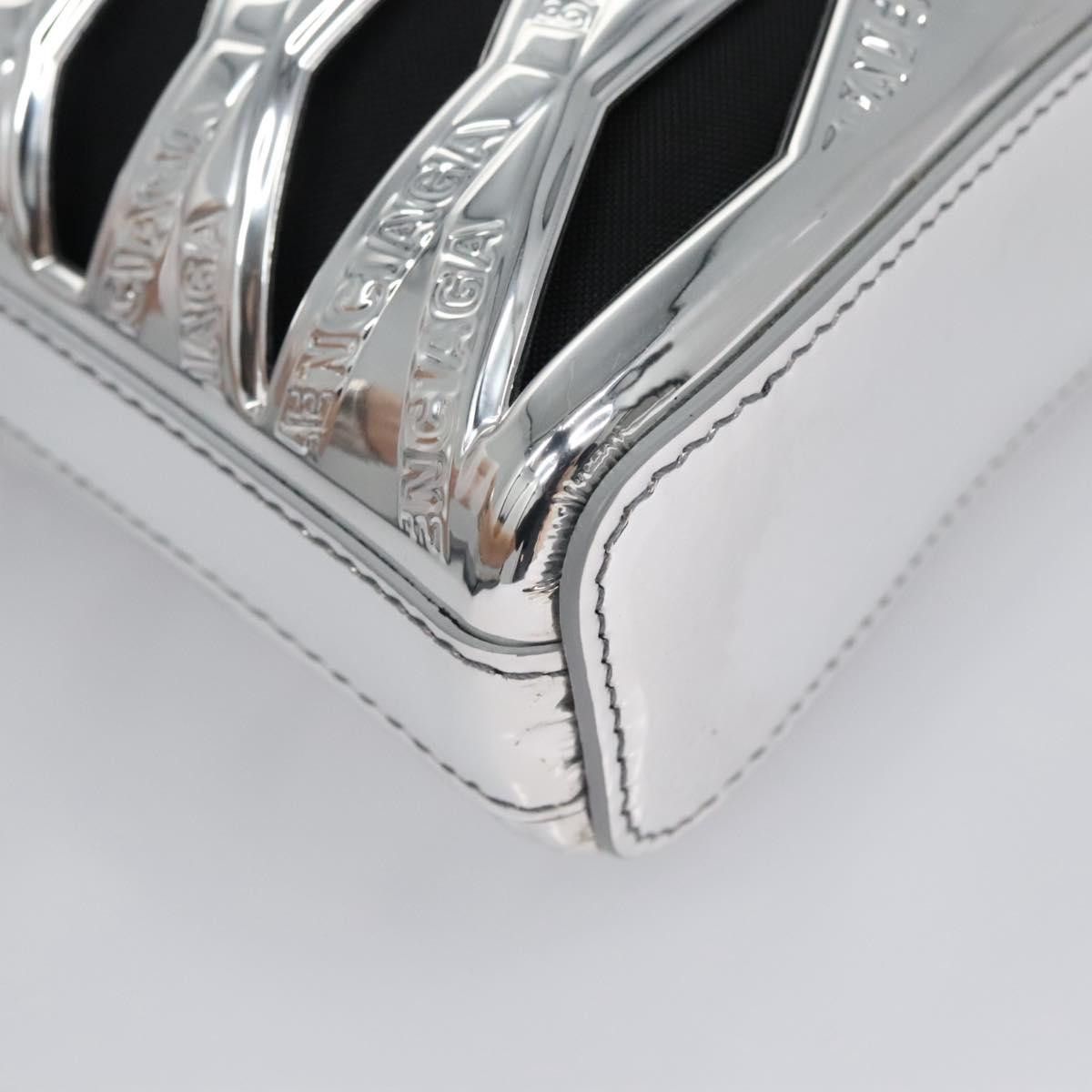 Balenciaga Silver Patent Leather Clutch Bag (Pre-Owned) Size ONE SIZE - 6 Thumbnail