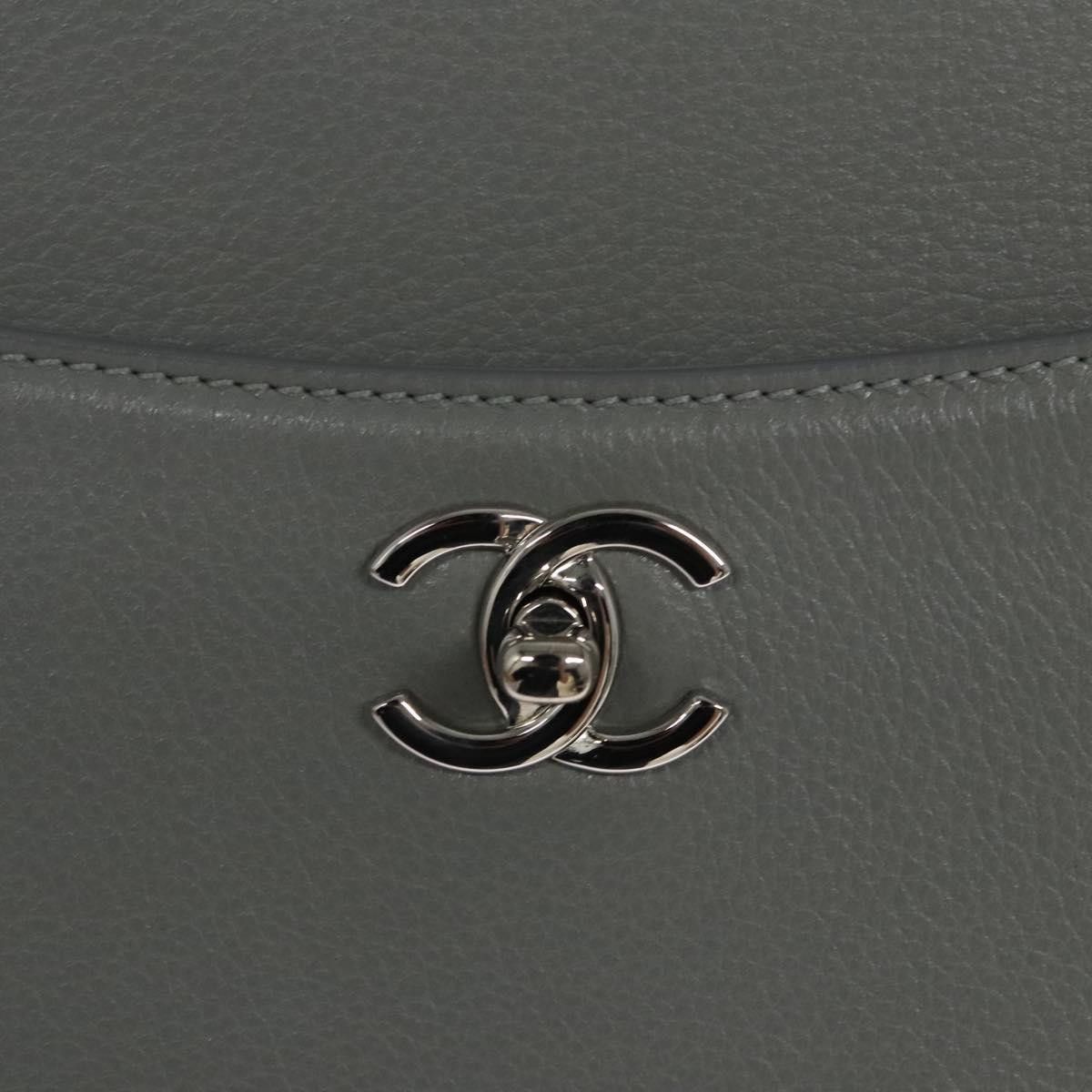 Chanel Executive Grey Leather Tote Bag (Pre-Owned) Size ONE SIZE - 14 Thumbnail