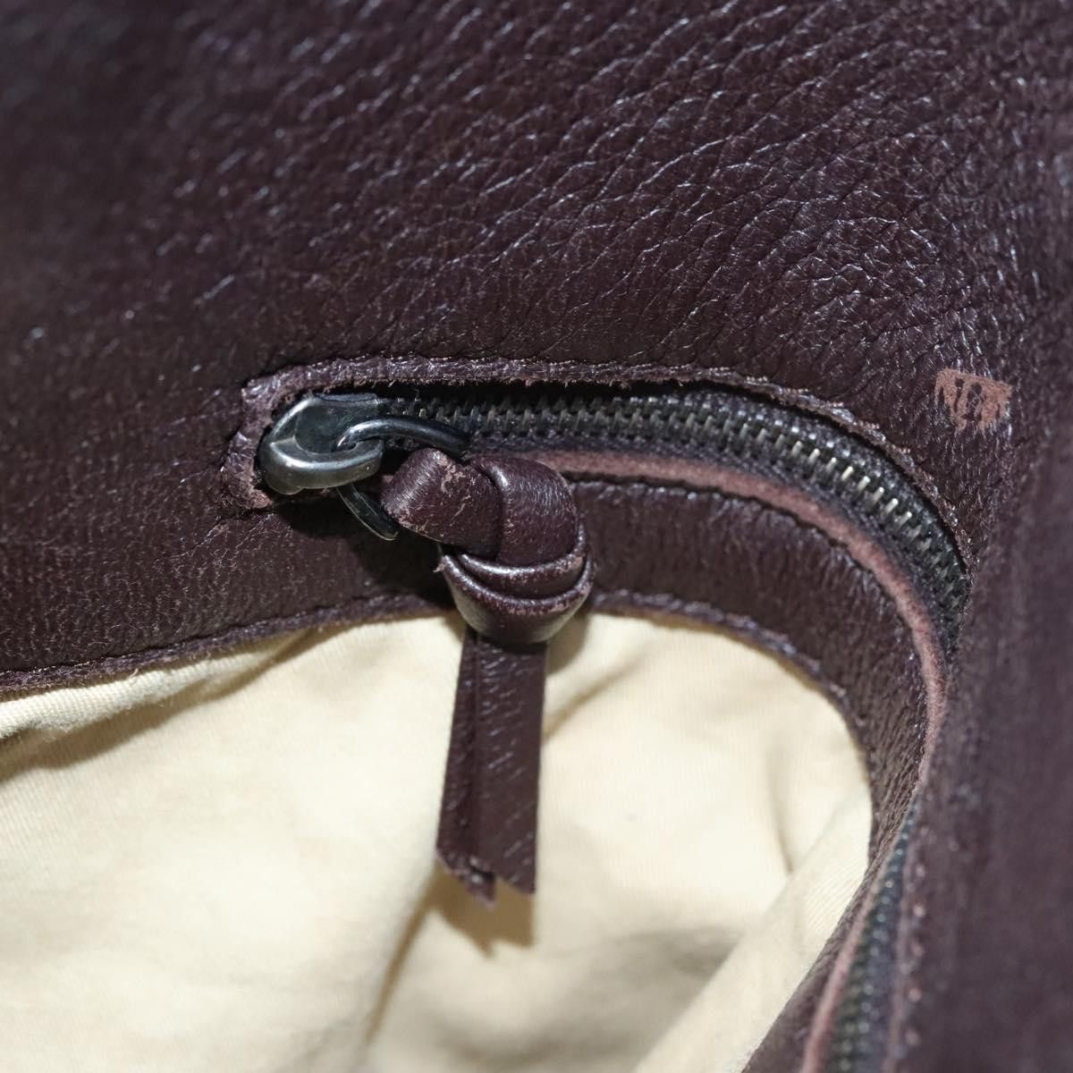 Bottega Veneta Hobo Burgundy Leather Shoulder Bag (Pre-Owned) Size ONE SIZE - 14 Thumbnail