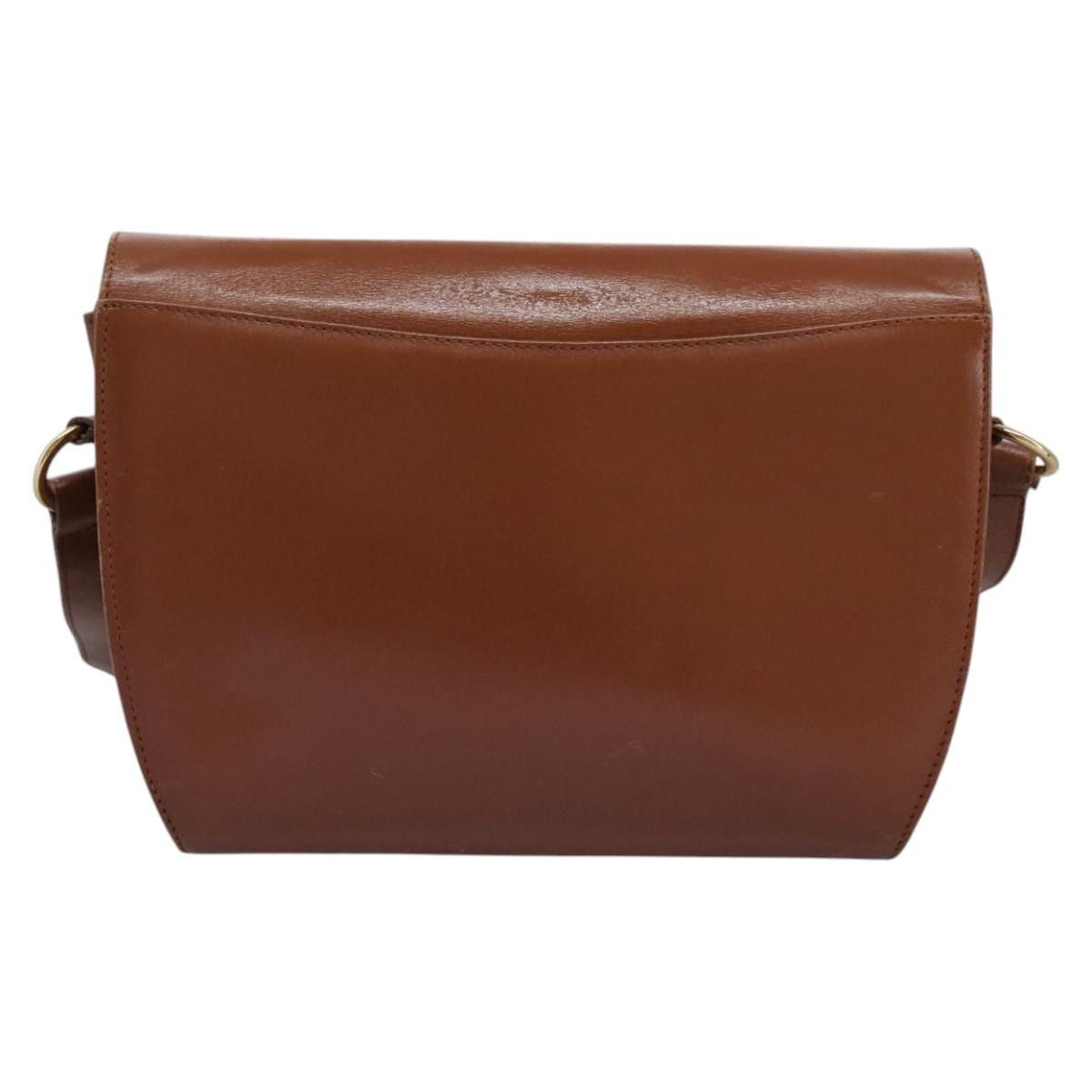 Salvatore Ferragamo Gancini Brown Leather Shoulder Bag (Pre-Owned) Size ONE SIZE - 2 Thumbnail