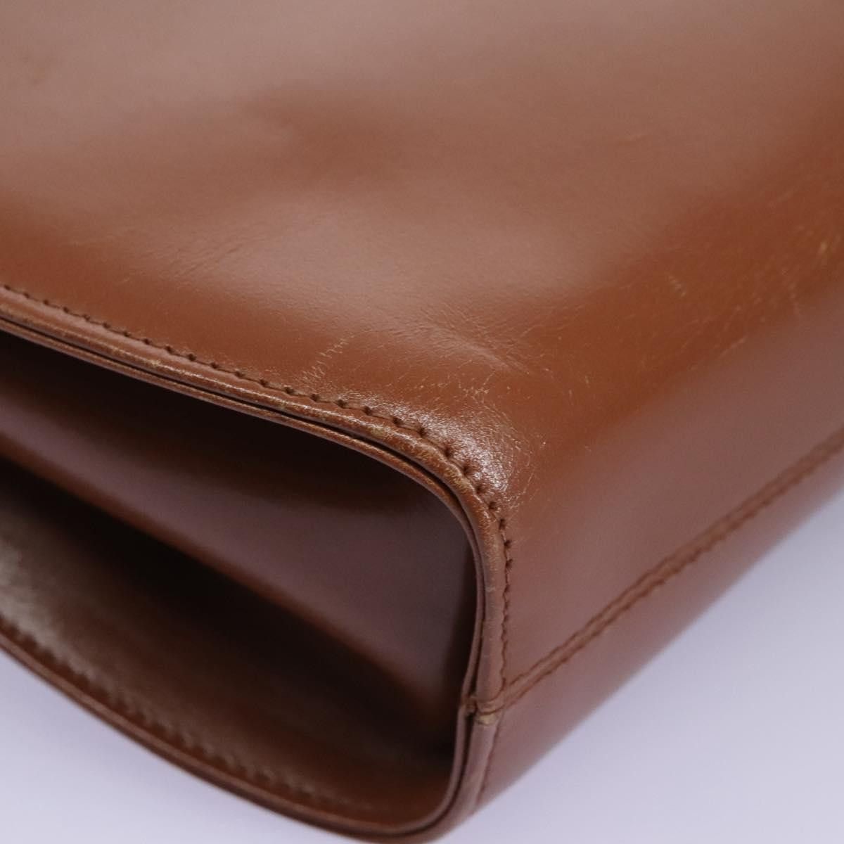 Salvatore Ferragamo Gancini Brown Leather Shoulder Bag (Pre-Owned) Size ONE SIZE - 8 Thumbnail