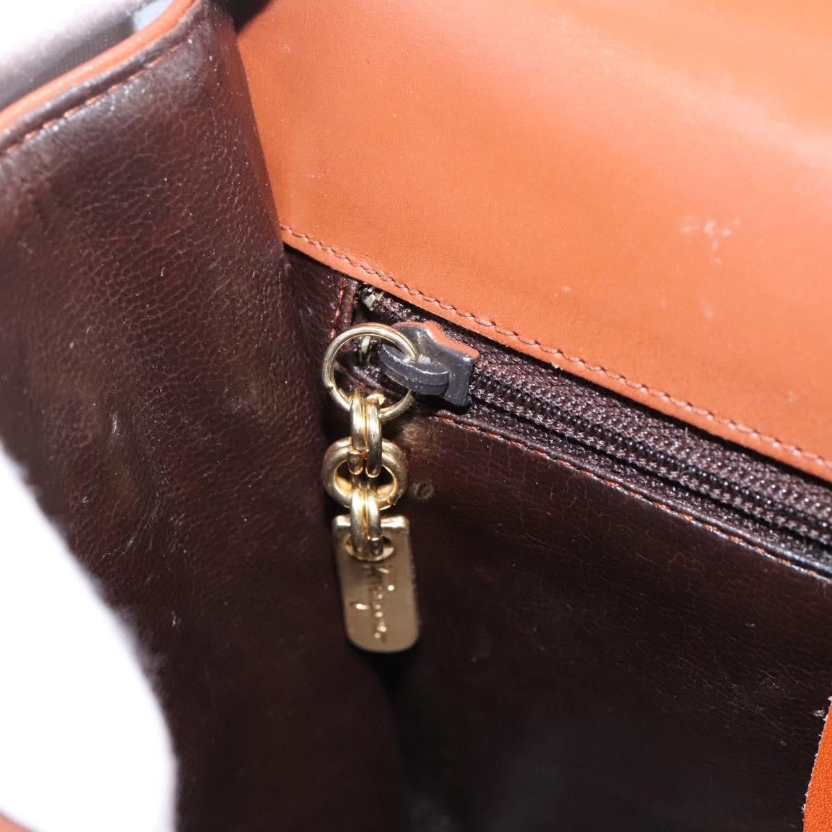 Salvatore Ferragamo Gancini Brown Leather Shoulder Bag (Pre-Owned) Size ONE SIZE - 15 Thumbnail