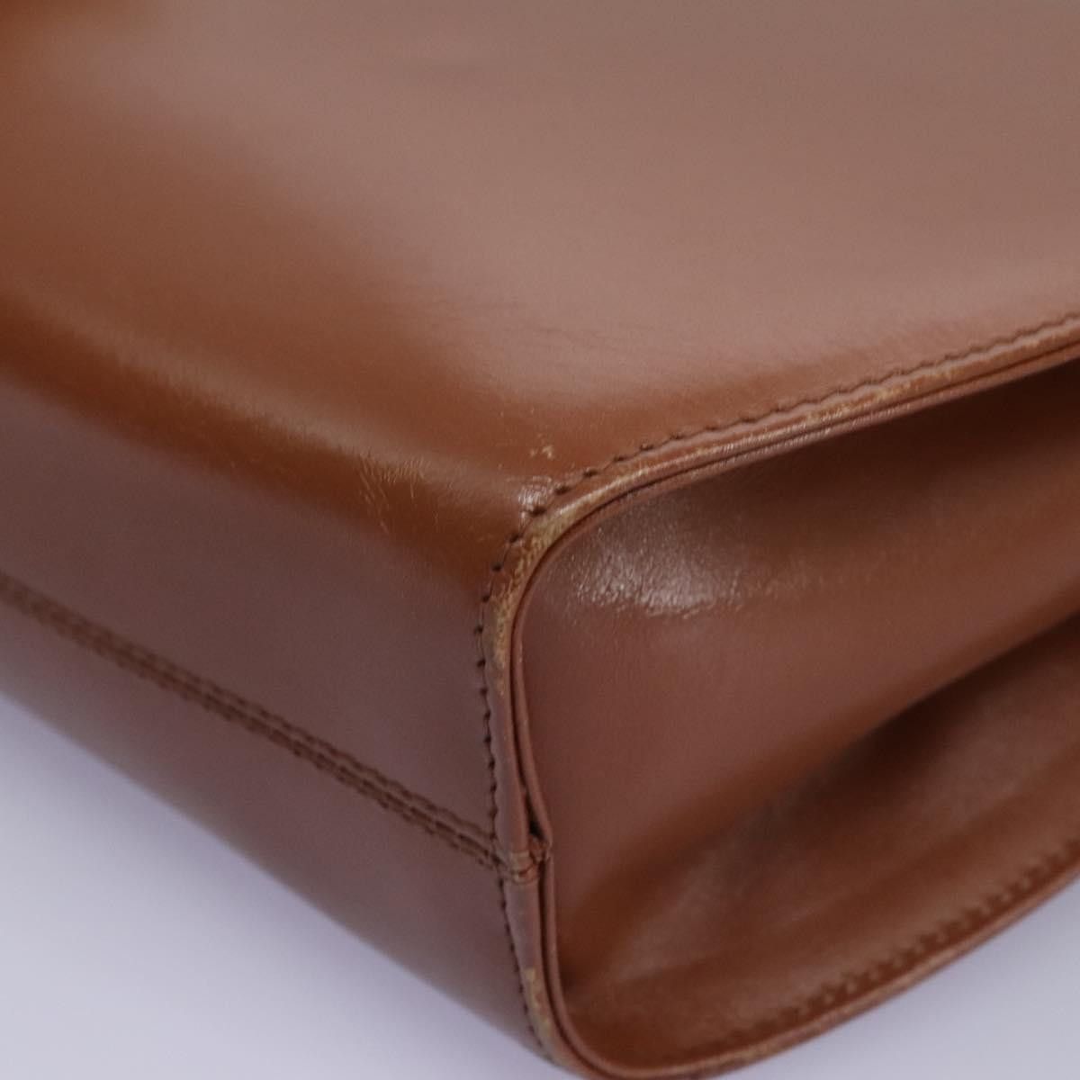 Salvatore Ferragamo Gancini Brown Leather Shoulder Bag (Pre-Owned) Size ONE SIZE - 9 Thumbnail