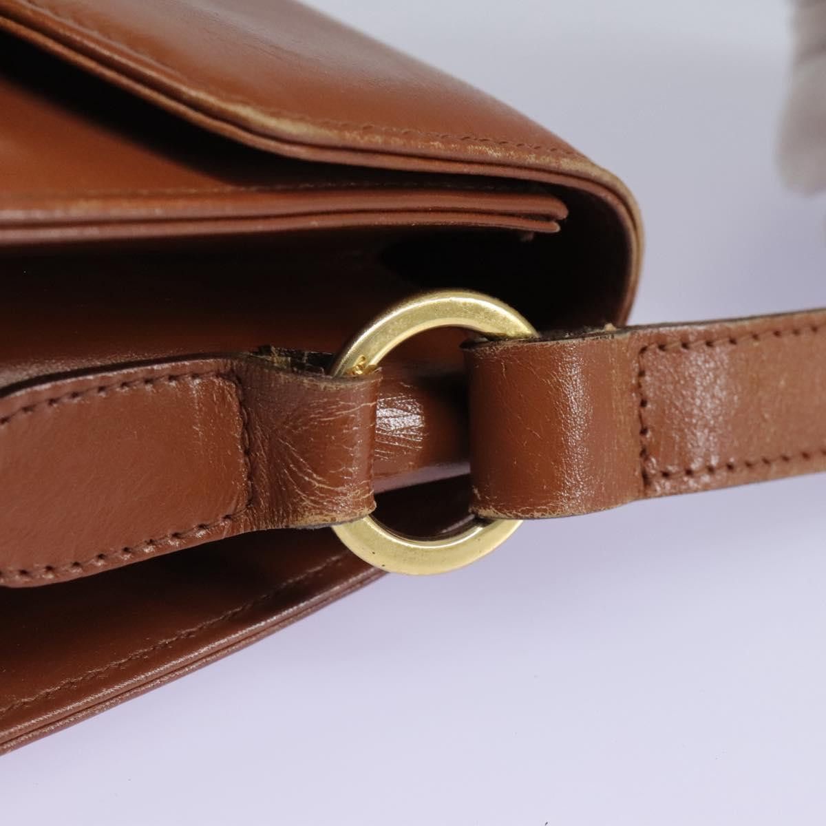 Salvatore Ferragamo Gancini Brown Leather Shoulder Bag (Pre-Owned) Size ONE SIZE - 13 Thumbnail