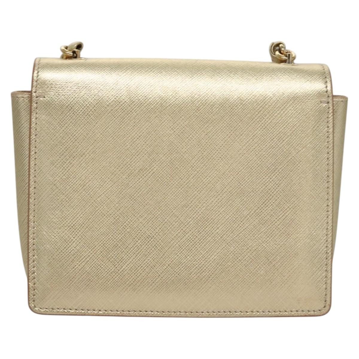 Salvatore Ferragamo Vara Gold Leather Shoulder Bag (Pre-Owned) Size ONE SIZE - 2 Thumbnail