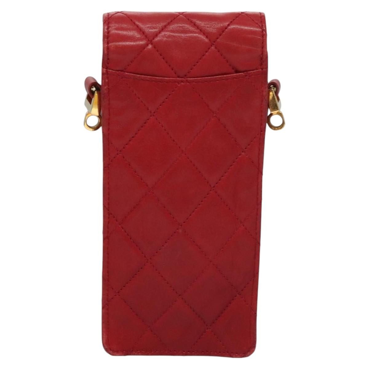 Chanel Phone Case Red Leather Clutch Bag (Pre-Owned) Size ONE SIZE - 2 Thumbnail