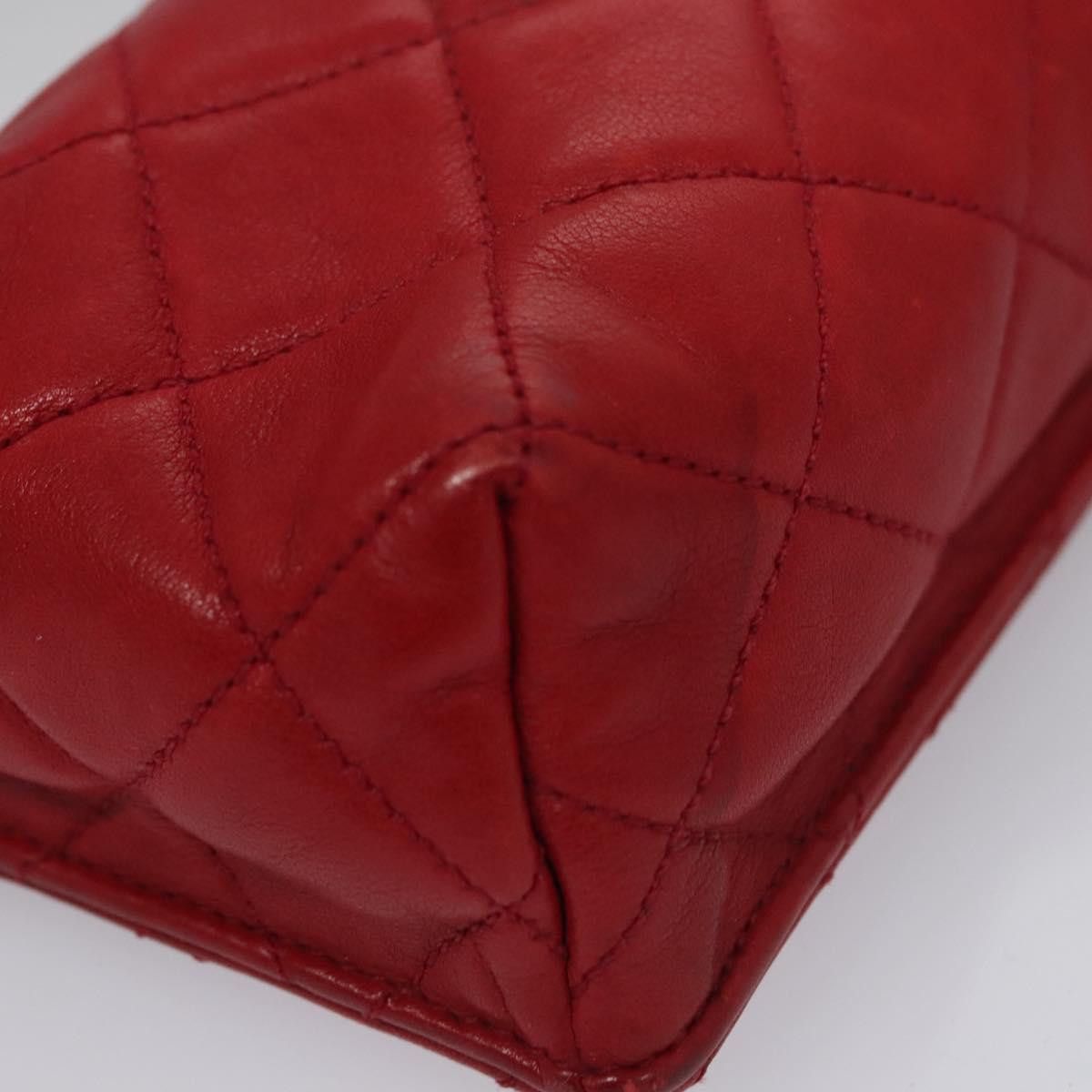 Chanel Phone Case Red Leather Clutch Bag (Pre-Owned) Size ONE SIZE - 7 Thumbnail