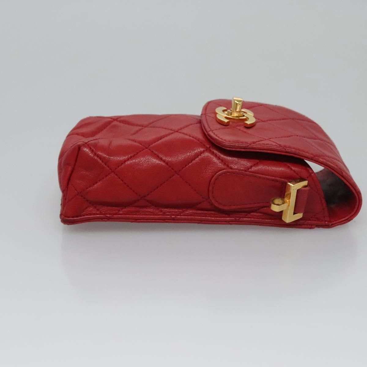 Chanel Phone Case Red Leather Clutch Bag (Pre-Owned) Size ONE SIZE - 3 Thumbnail
