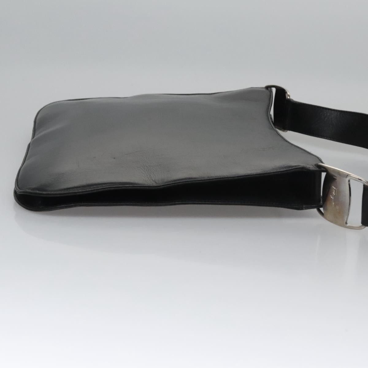 Salvatore Ferragamo Black Leather Shoulder Bag (Pre-Owned) Size ONE SIZE - 3 Thumbnail