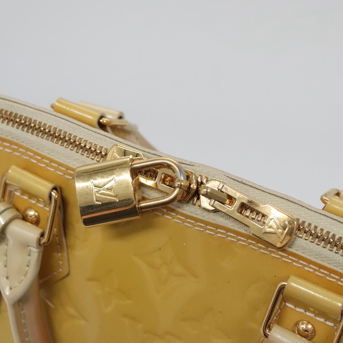 Louis Vuitton Alma Burgundy Patent Leather Handbag (Pre-Owned) Size ONE SIZE - 13 Thumbnail
