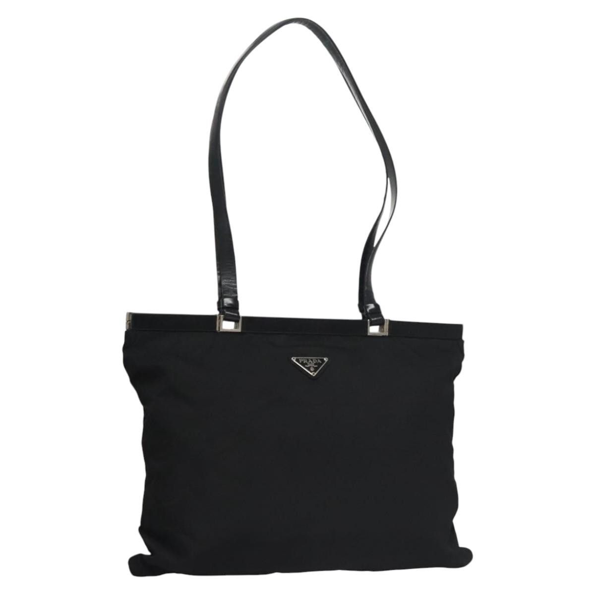 Prada Tessuto Black Synthetic Shoulder Bag (Pre-Owned) Size ONE SIZE - 3 Thumbnail