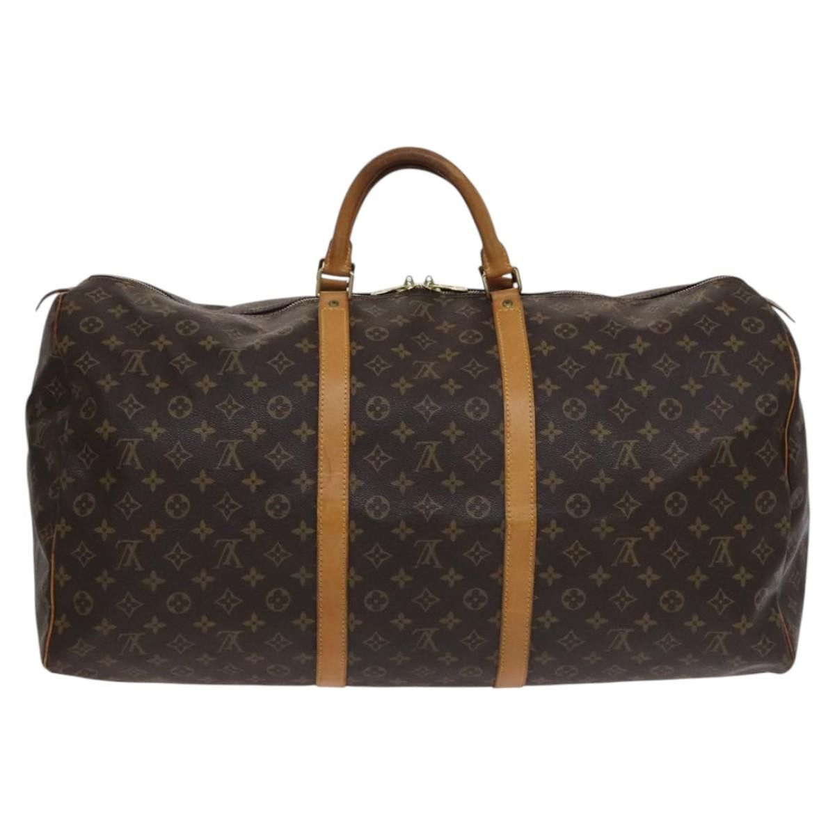 Louis Vuitton Keepall 60 Brown Canvas Travel Bag (Pre-Owned) Size ONE SIZE - 2 Thumbnail