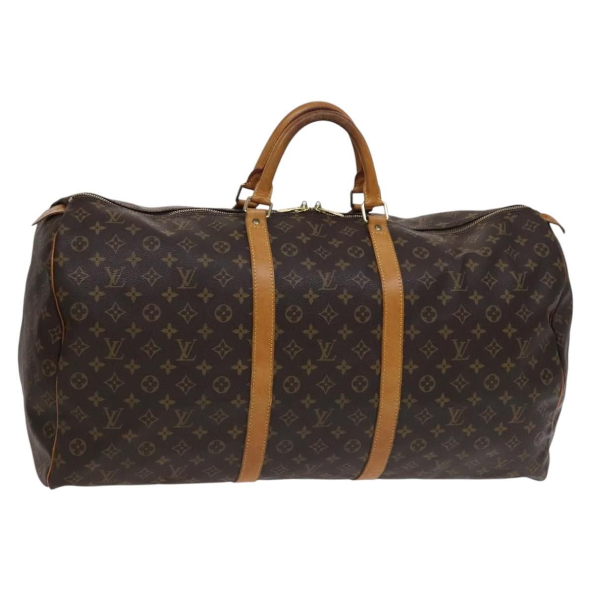 Louis Vuitton Keepall 60 Brown Canvas Travel Bag (Pre-Owned) Size ONE SIZE - 3 Thumbnail