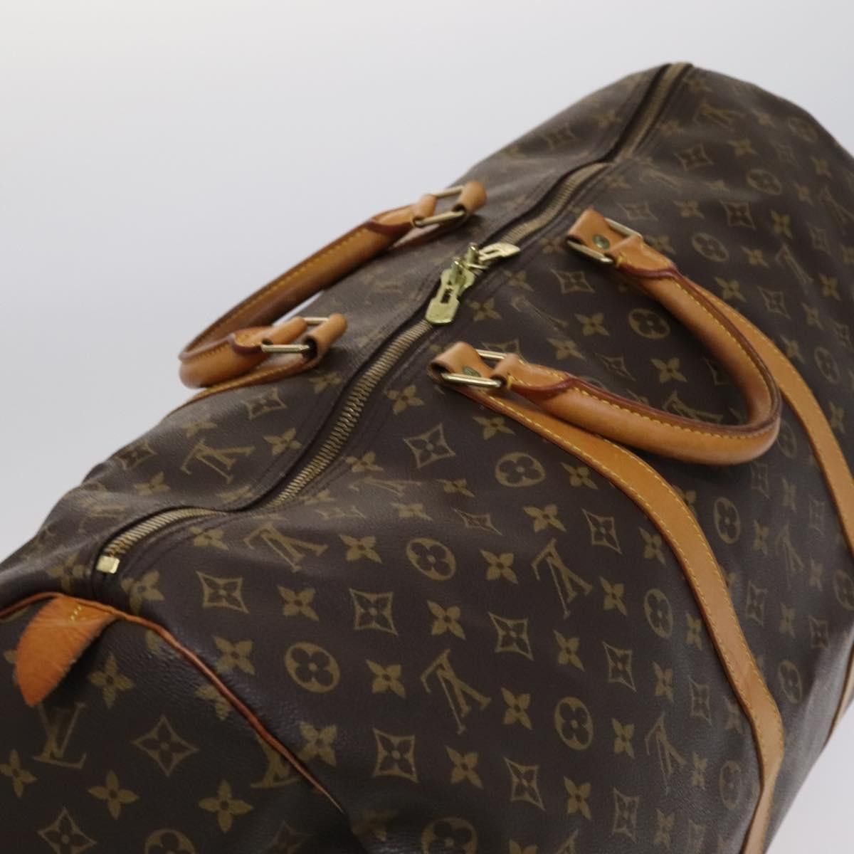 Louis Vuitton Keepall 60 Brown Canvas Travel Bag (Pre-Owned) Size ONE SIZE - 6 Thumbnail