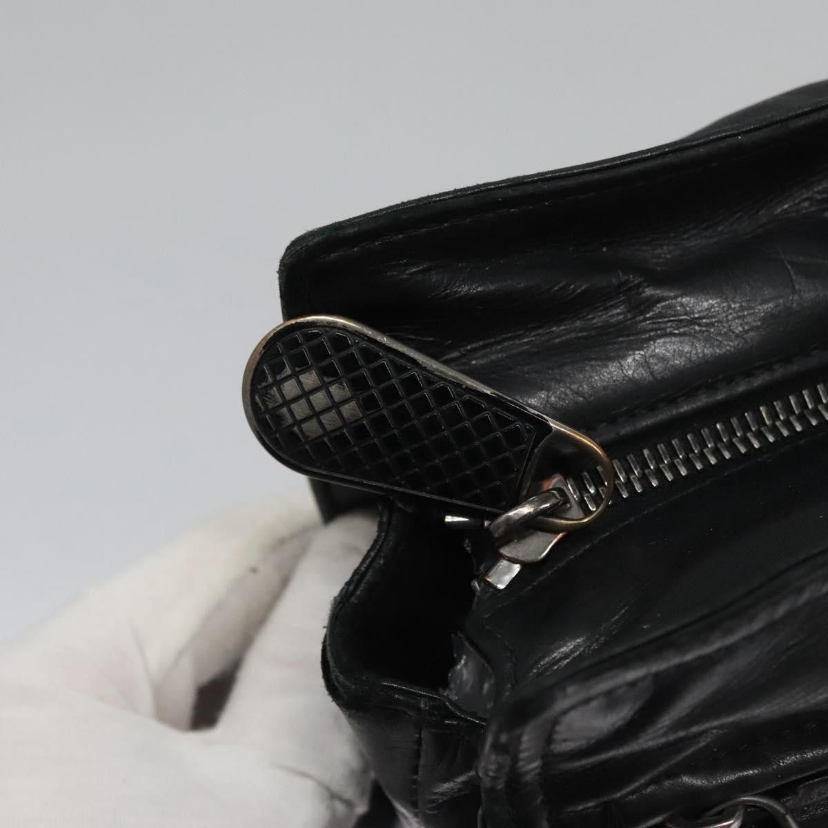 Bottega Veneta Tambura Black Leather Tote Bag (Pre-Owned) Size ONE SIZE - 14 Thumbnail