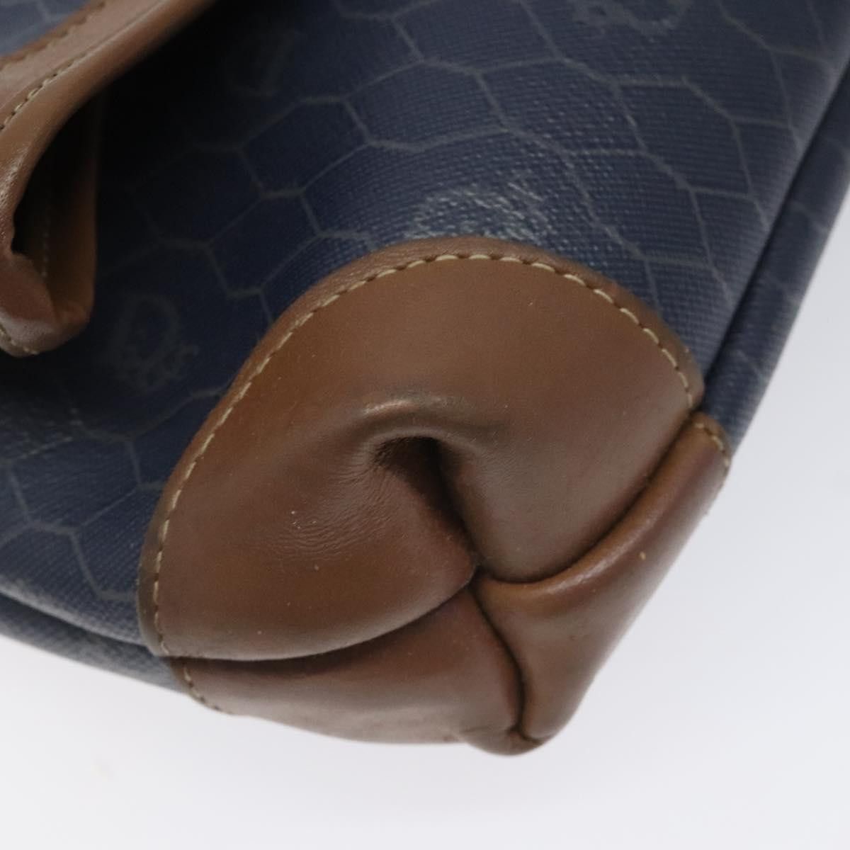 Dior Honeycomb Navy Canvas Clutch Bag (Pre-Owned) Size ONE SIZE - 8 Thumbnail