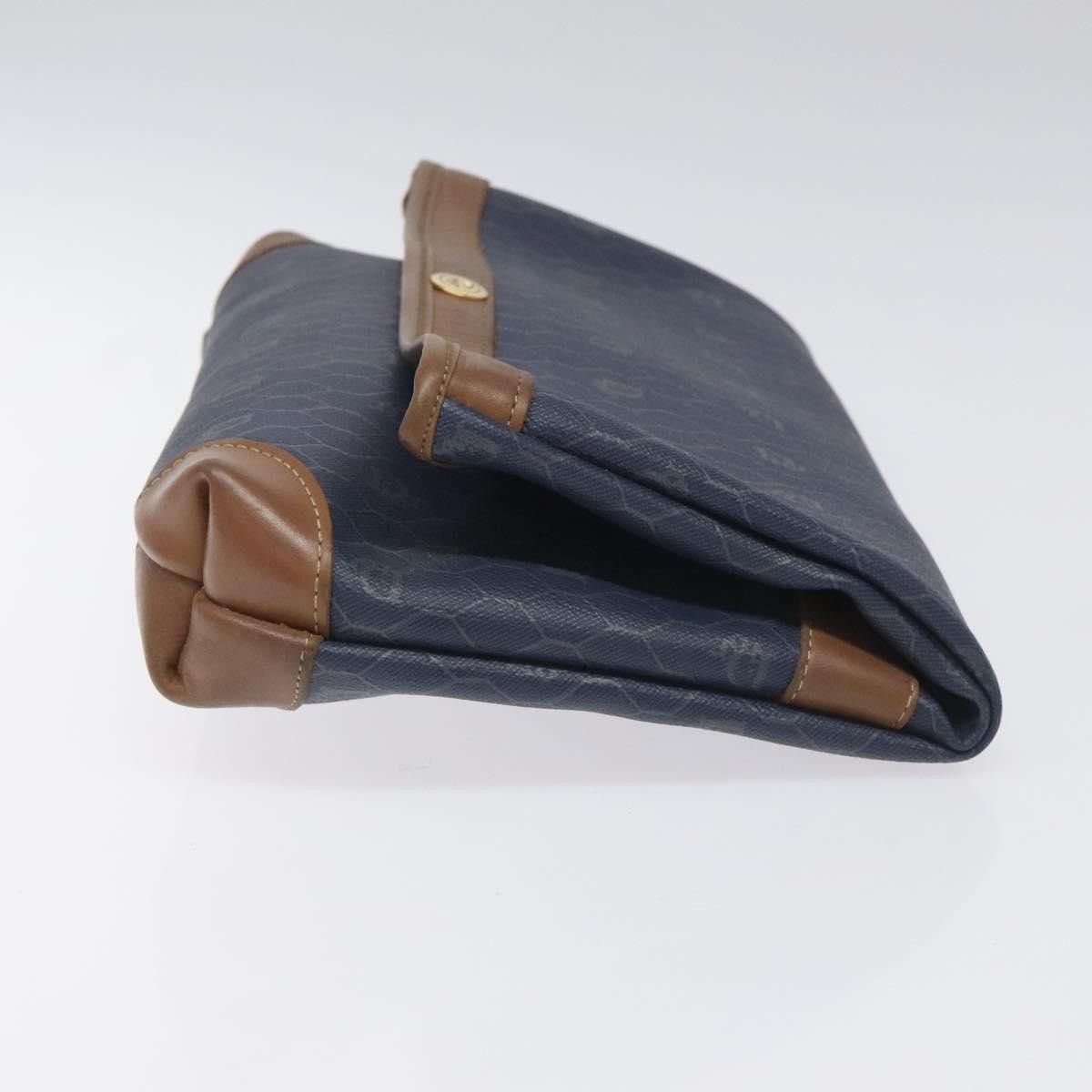 Dior Honeycomb Navy Canvas Clutch Bag (Pre-Owned) Size ONE SIZE - 3 Thumbnail