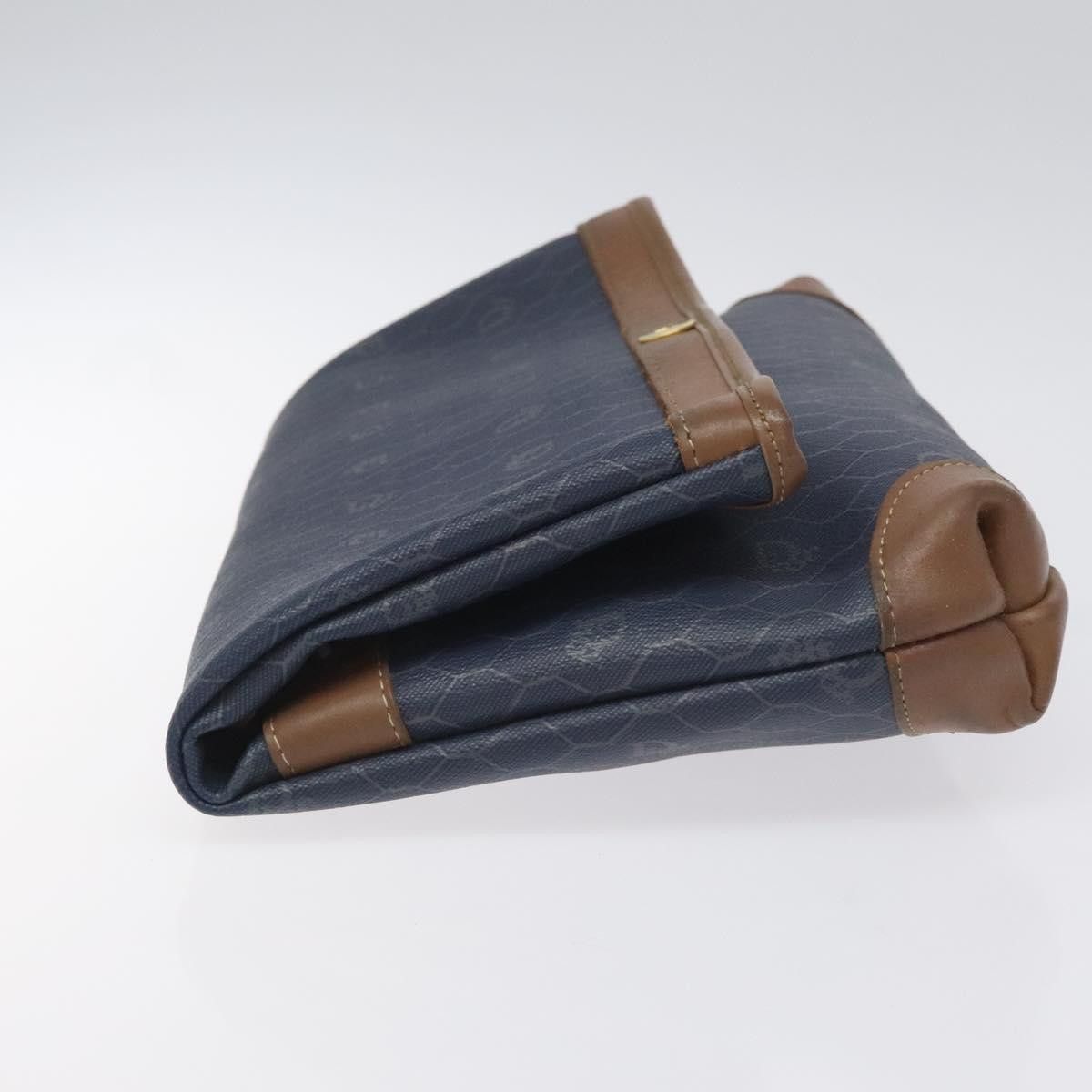 Dior Honeycomb Navy Canvas Clutch Bag (Pre-Owned) Size ONE SIZE - 4 Thumbnail