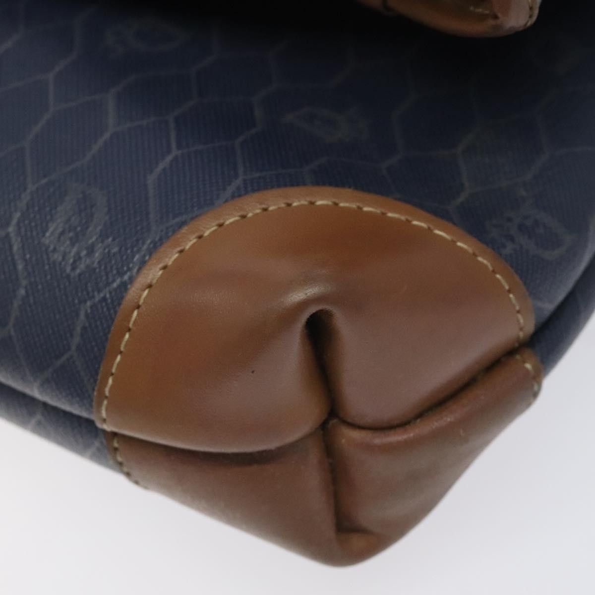 Dior Honeycomb Navy Canvas Clutch Bag (Pre-Owned) Size ONE SIZE - 7 Thumbnail