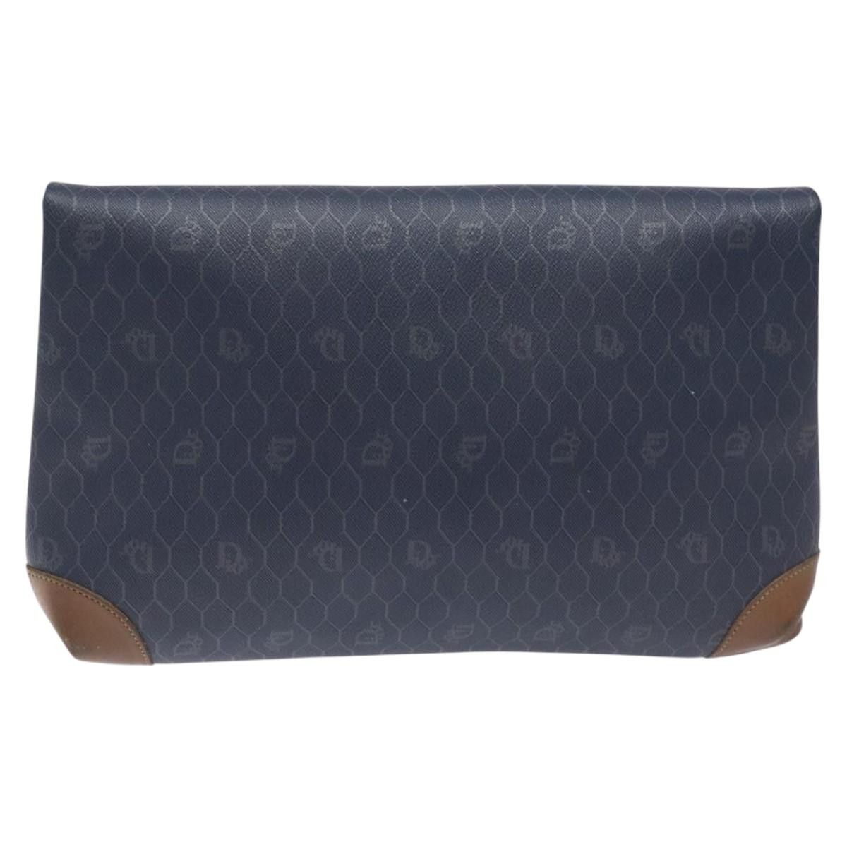 Dior Honeycomb Navy Canvas Clutch Bag (Pre-Owned) Size ONE SIZE - 2 Thumbnail