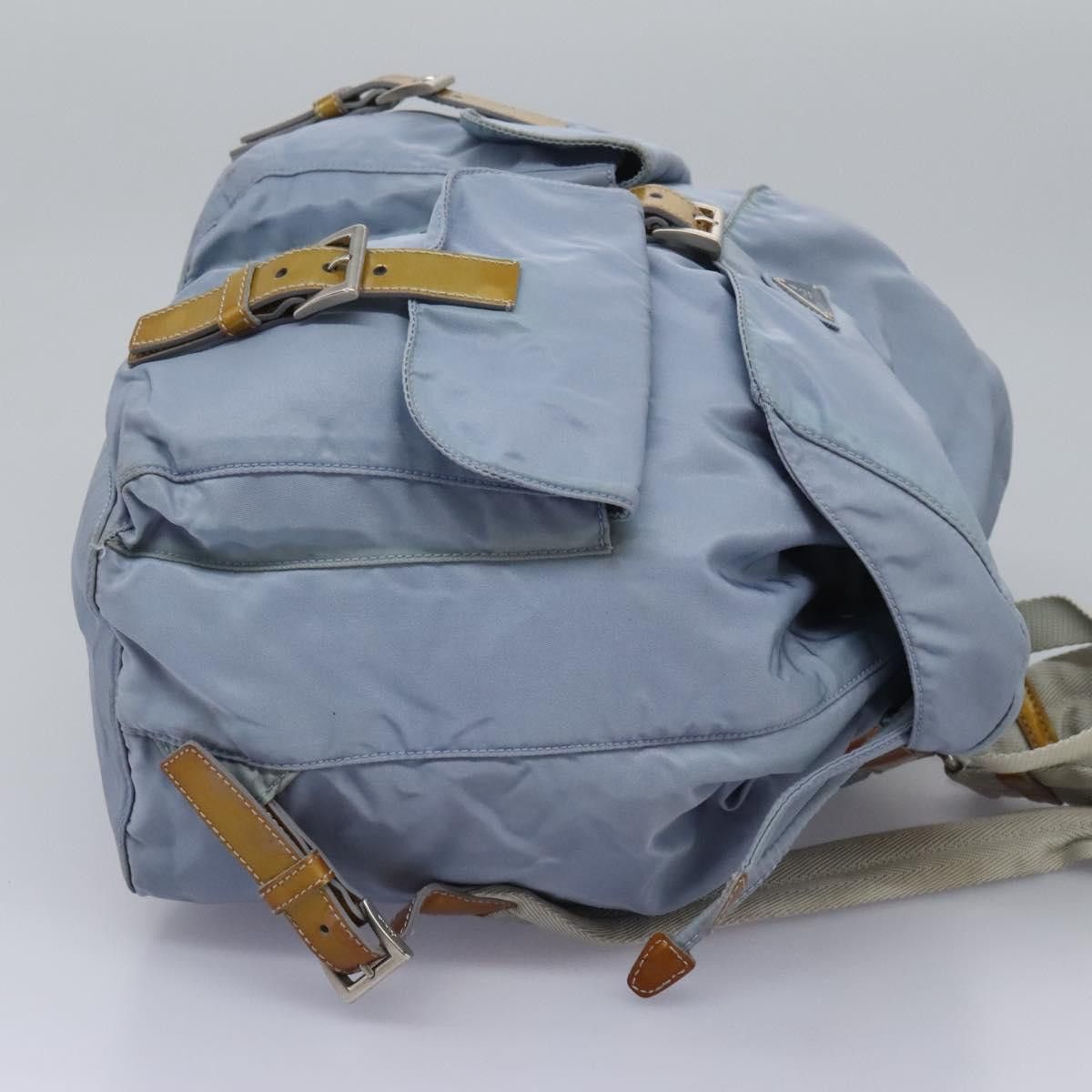 Prada Re-Nylon Blue Synthetic Backpack Bag (Pre-Owned) Size ONE SIZE - 4 Thumbnail