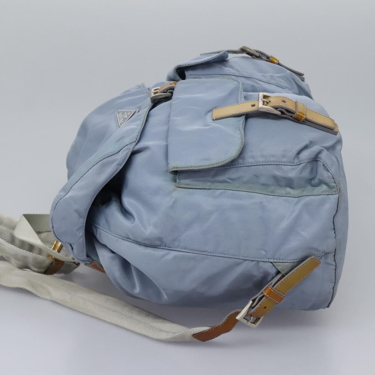 Prada Re-Nylon Blue Synthetic Backpack Bag (Pre-Owned) Size ONE SIZE - 3 Thumbnail