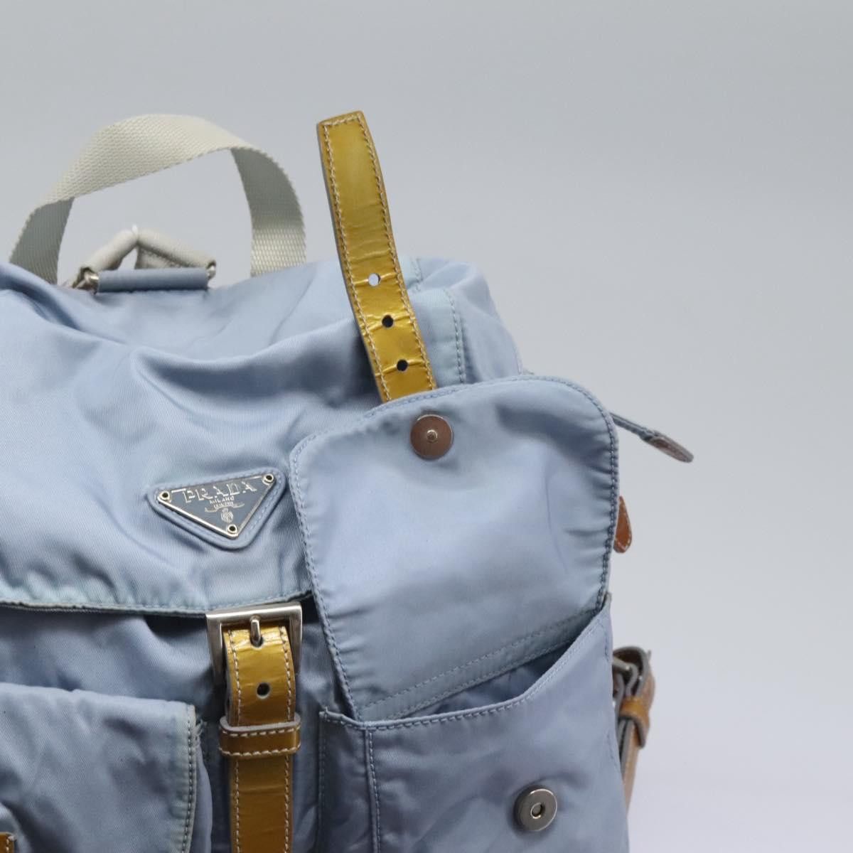 Prada Re-Nylon Blue Synthetic Backpack Bag (Pre-Owned) Size ONE SIZE - 18 Thumbnail