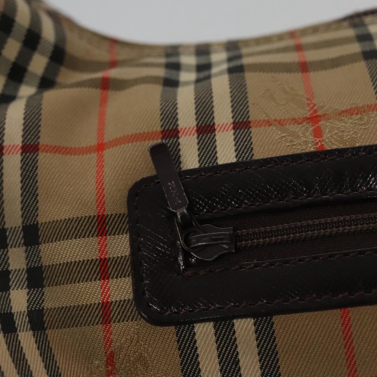 Burberry Nova Check Beige Canvas Shoulder Bag (Pre-Owned) Size ONE SIZE - 11 Thumbnail