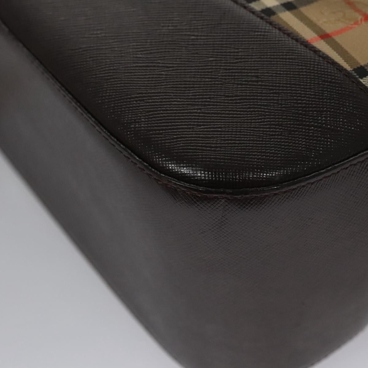 Burberry Nova Check Beige Canvas Shoulder Bag (Pre-Owned) Size ONE SIZE - 8 Thumbnail