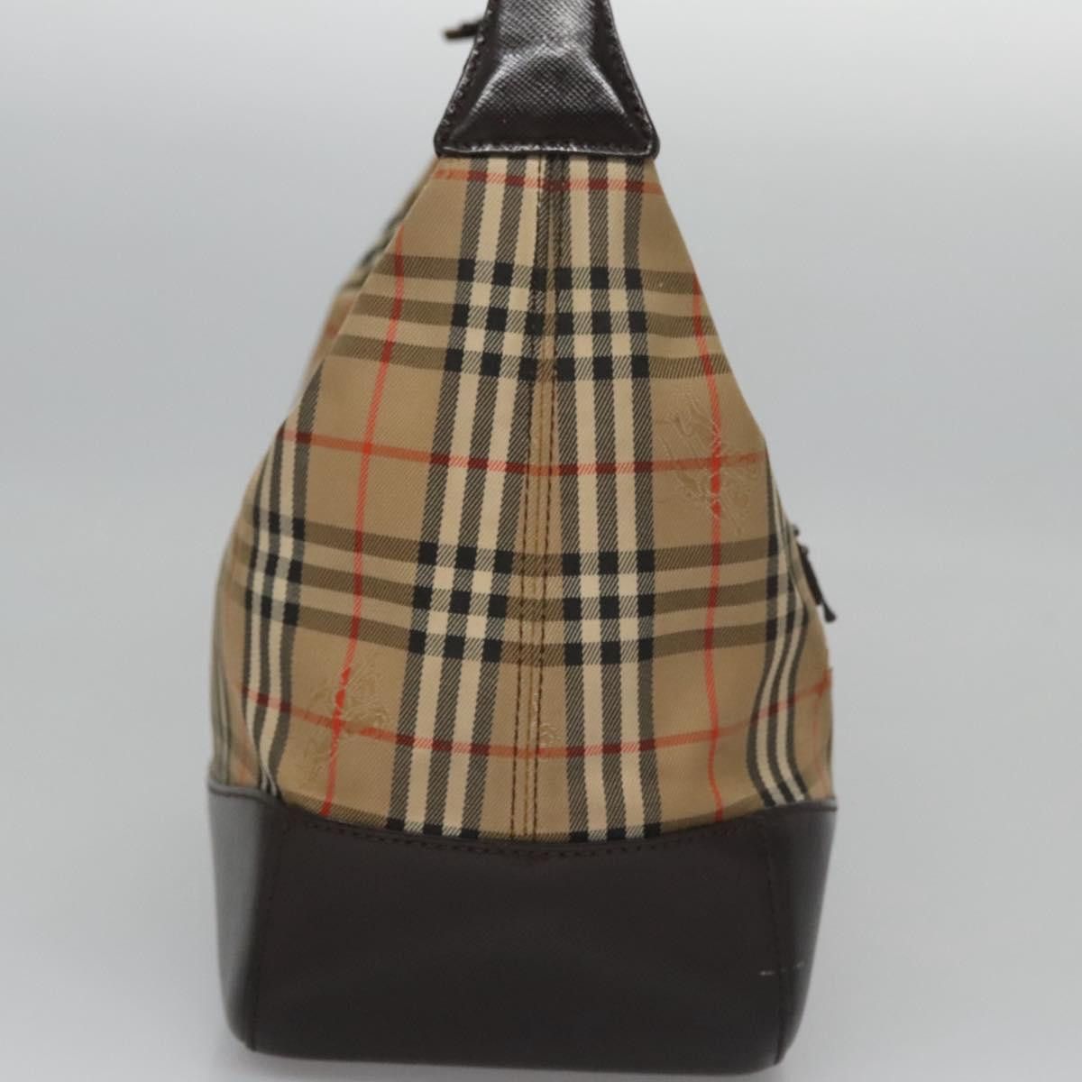 Burberry Nova Check Beige Canvas Shoulder Bag (Pre-Owned) Size ONE SIZE - 3 Thumbnail