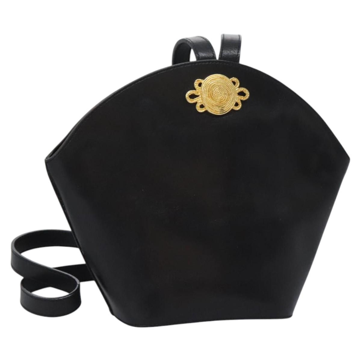 Salvatore Ferragamo - Black Leather Shoulder Bag (Pre-Owned) Size ONE SIZE - 3 Thumbnail