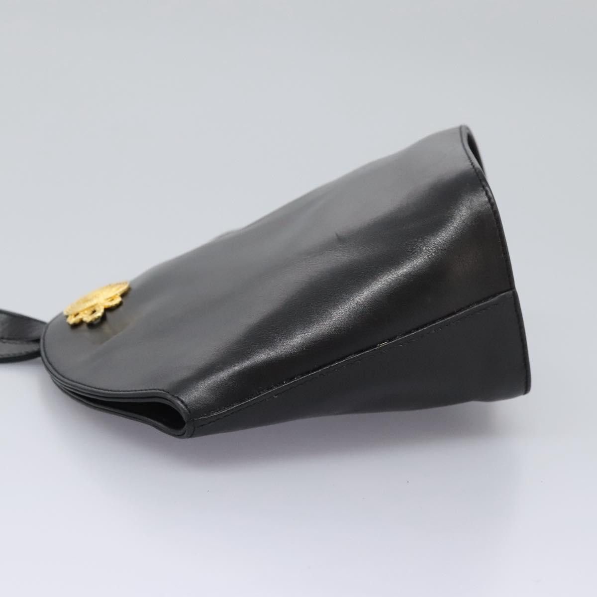Salvatore Ferragamo - Black Leather Shoulder Bag (Pre-Owned) Size ONE SIZE - 4 Thumbnail