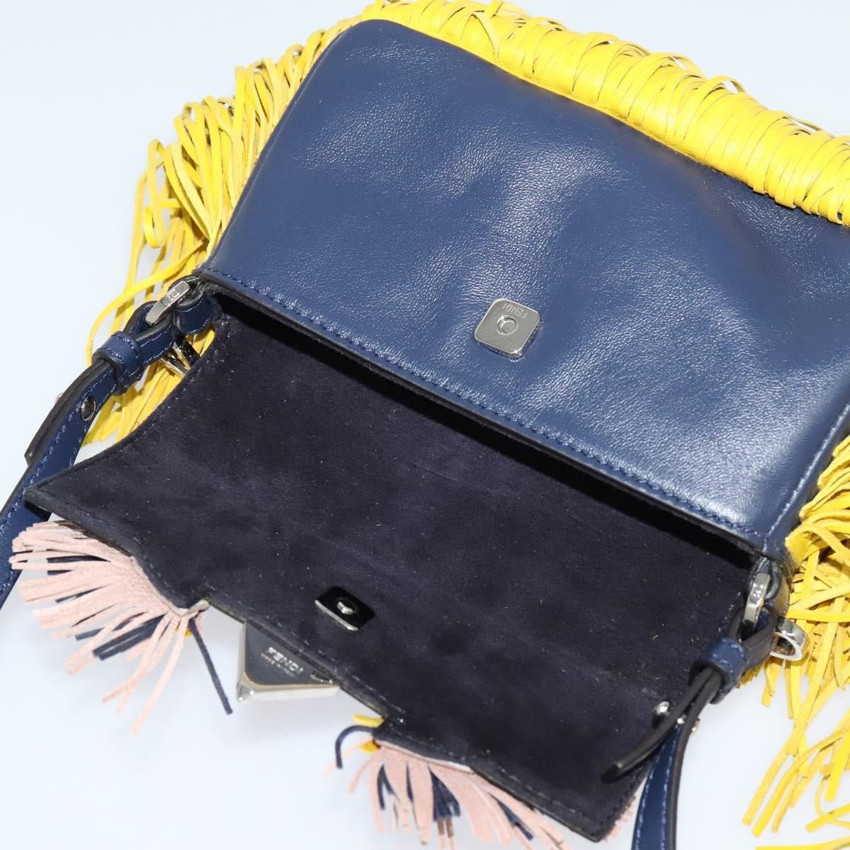 Fendi Monster Navy Leather Shoulder Bag (Pre-Owned) Size ONE SIZE - 15 Thumbnail
