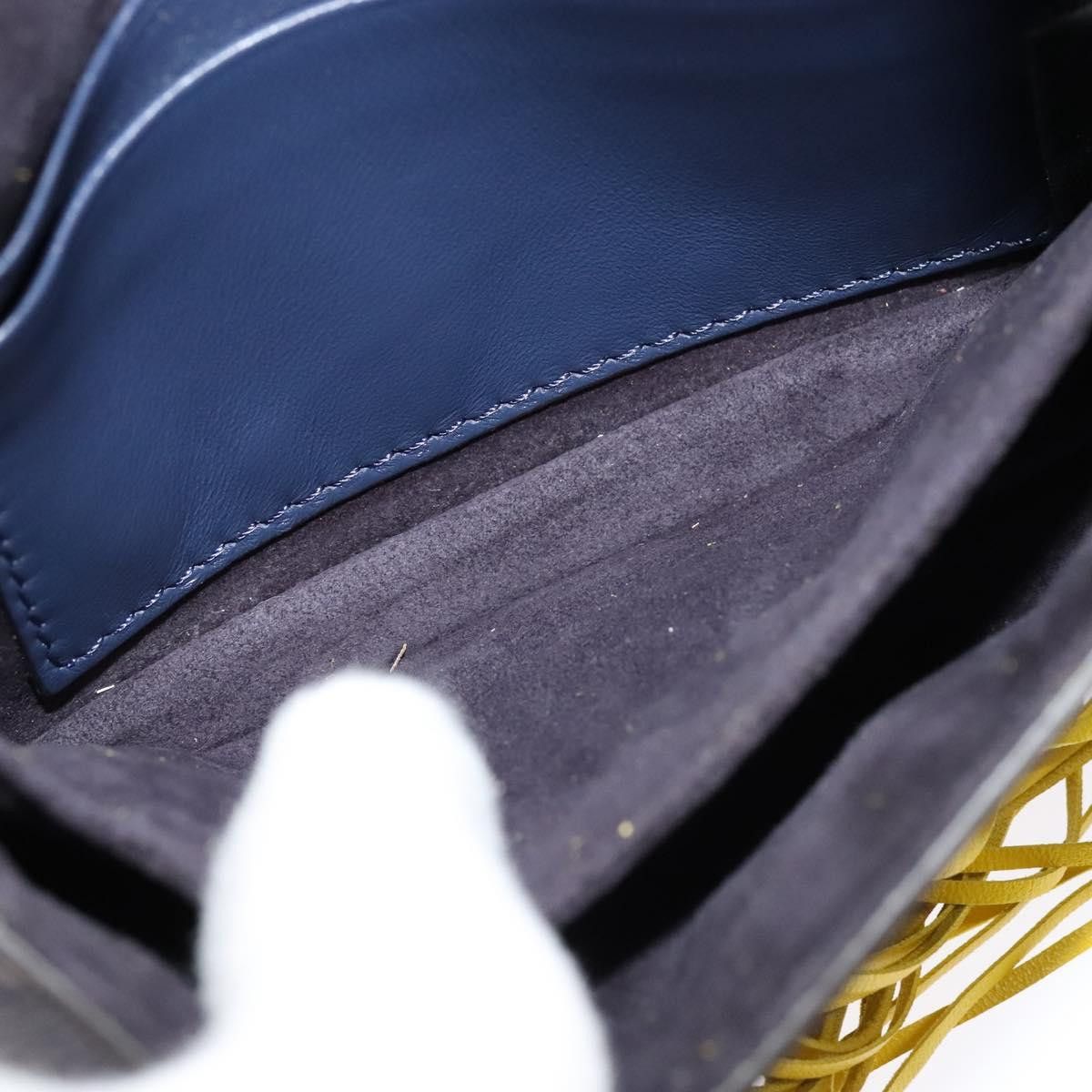 Fendi Monster Navy Leather Shoulder Bag (Pre-Owned) Size ONE SIZE - 17 Thumbnail