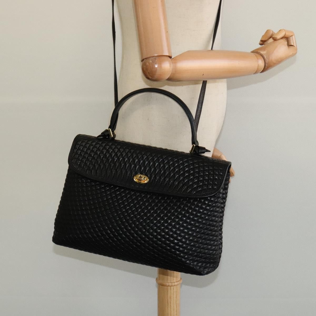 Bally Black Leather Handbag (Pre-Owned) Size ONE SIZE - 15 Thumbnail