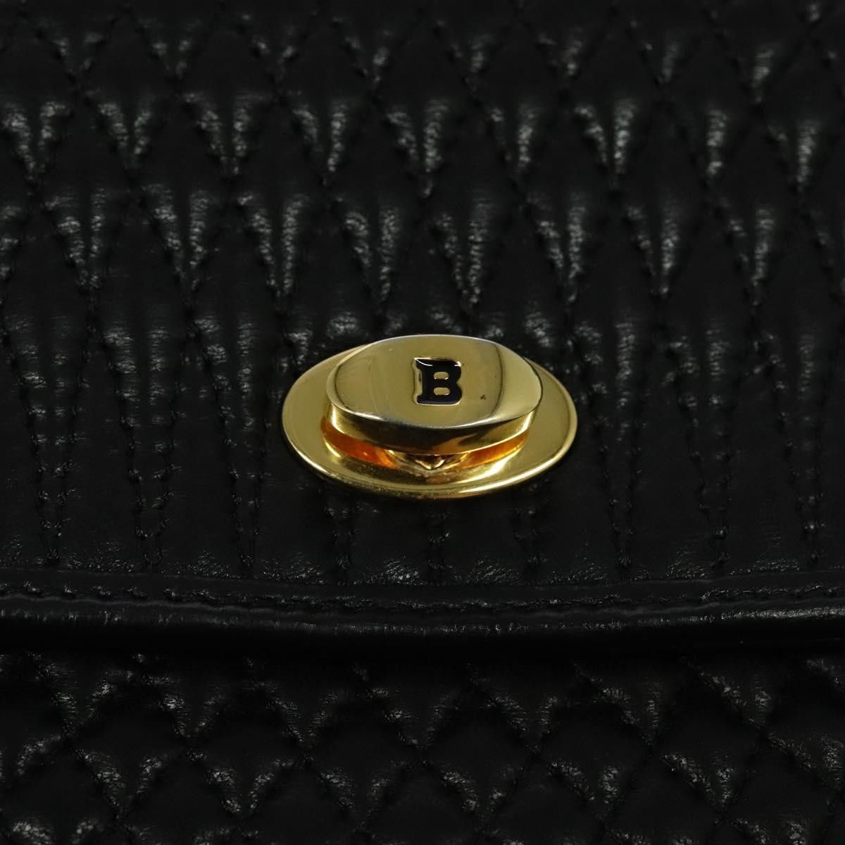 Bally Black Leather Handbag (Pre-Owned) Size ONE SIZE - 12 Thumbnail