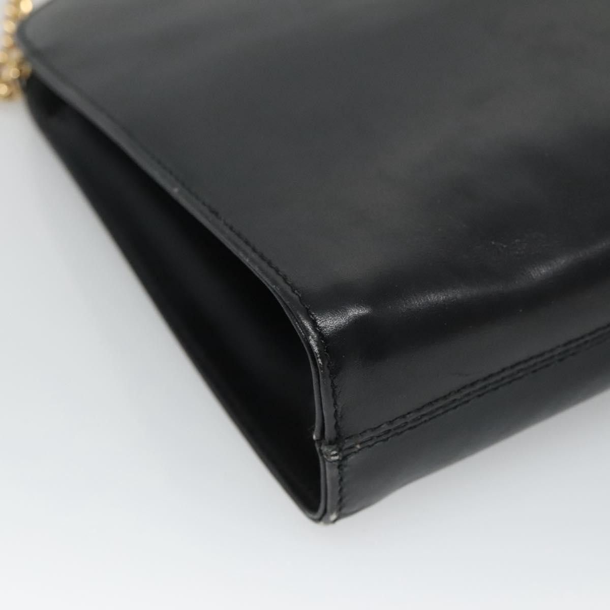 Salvatore Ferragamo Gancini Black Leather Shoulder Bag (Pre-Owned) Size ONE SIZE - 12 Thumbnail
